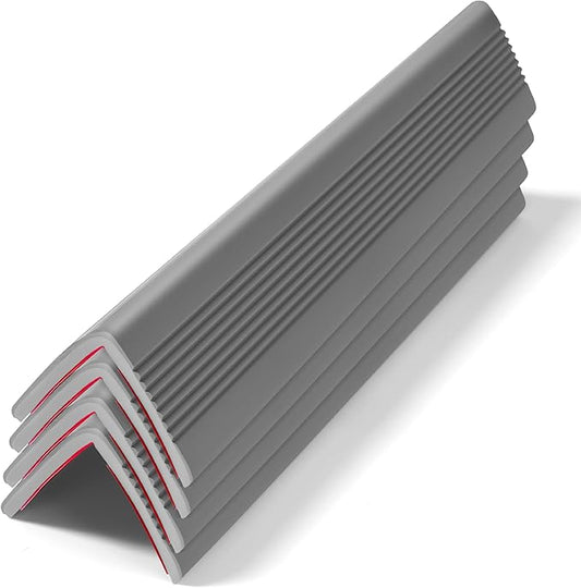 Wall Corner Protectors 4 Pack,1.57x1.57x23.62x0.12 inch PVC Double Side Proof Corner Guards for Sharp Edges, Self-Adhesive Corner Protectors for Home, Kindergarten,Thickness-3mm(0.12 in)