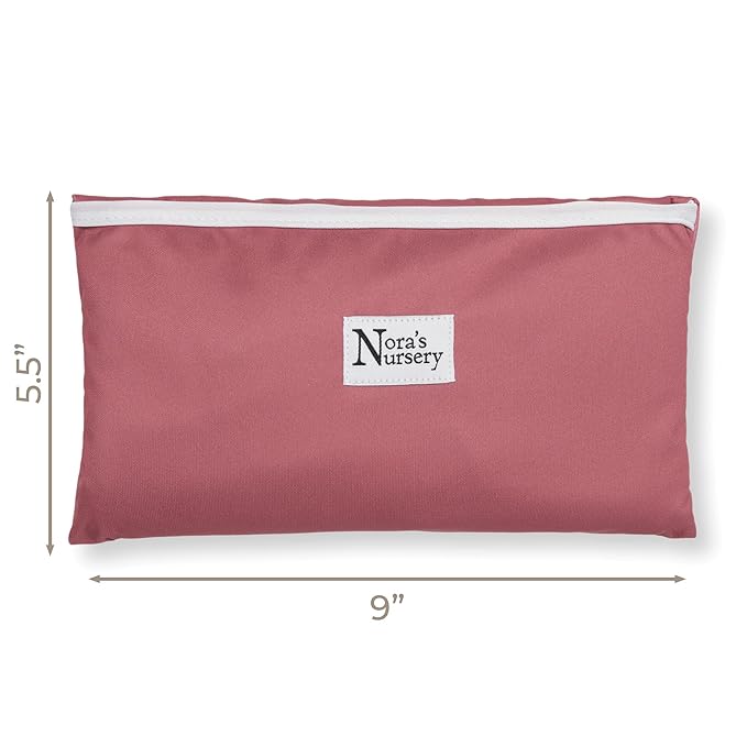 Nora’s Nursery Portable Baby Diaper Changing Pad - Waterproof Foldable Changing Mat for On-the-Go Diaper Changes - Travel Friendly, Easy Clean, Soft & Durable for Infants and Toddlers - Rose