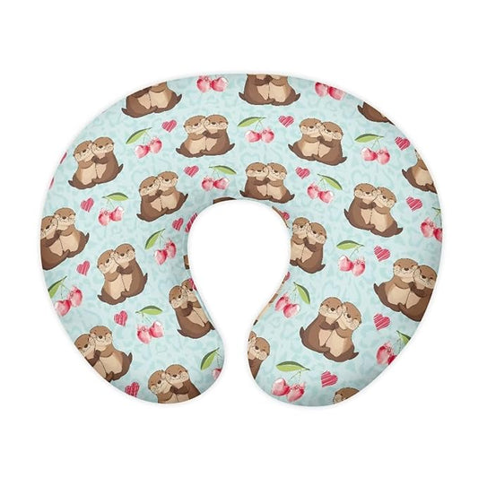 Jeiento Cartoon Sea Animal Otter Nursing Pillow Covers for Newborn Soft Nursing Pillows Slipcovers Quick Day Breastfeeding Pillow Case