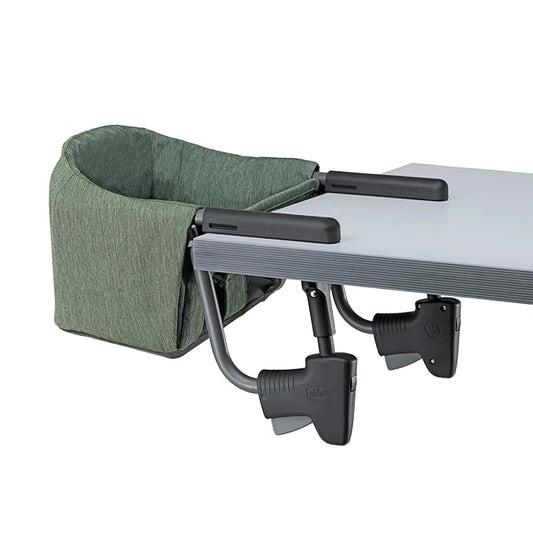 Chicco FastLock Hook-On High Chair, Portable High Chair for Babies and Toddlers, Sets up in Seconds, Moss/Green