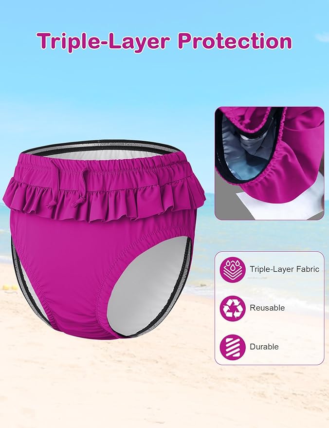 Youth Special Needs Reusable Swim Diapers Swimwear for Incontinence Diaper Covers Waterproof,Leakproof
