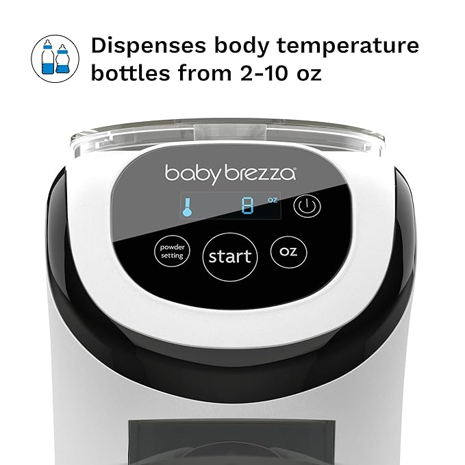 Baby Brezza Formula Pro Mini Baby Formula Mixer Machine Fits Small Spaces and is Portable for Travel– Bottle Makers Makes The Perfect Bottle for Your Infant On The Go, White