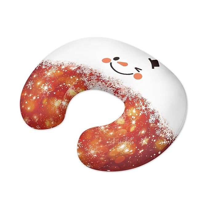 Shiny Snowflake Snowman Breastfeeding Pillow Cover Breastfeeding Nursing Pillow Slipcovers Super Soft Easy to Use and Dustptoof Christmas Decor