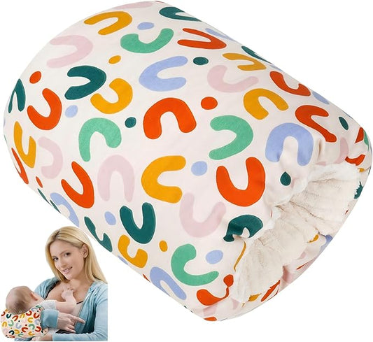Baby Feeding Arm Pillow,Nursing Arm Pillows for Breastfeeding，Soft Cotton for Newborn, More Support for Mom and Baby,Portable and Washable,Ergonomic Nursing Essentials（Rainbow）