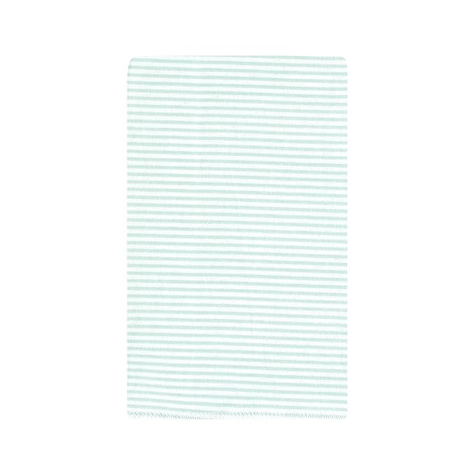 Hudson Baby Unisex Baby Cotton Flannel Burp Cloths, Eucalyptus 10-Pack, One Size