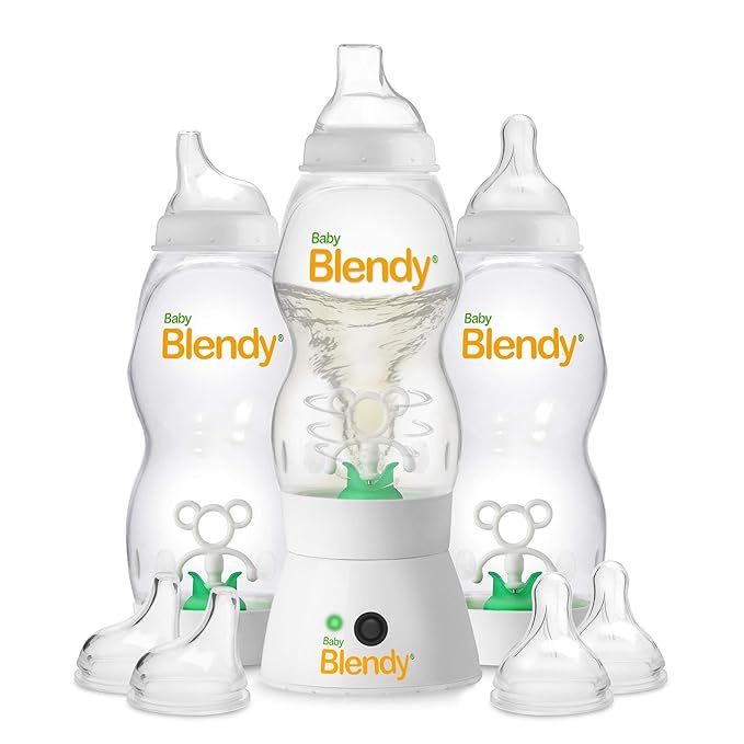 Baby Bottles - Best Infant to Toddler Milk Feeding Containers with Anti-Colic | Air Vent System - with Blender Mixer for Babies Newborns Infants Toddlers | (12+ Months) Premium Bundle
