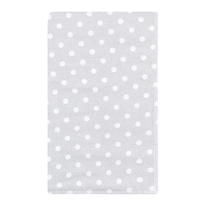 Hudson Baby Unisex Baby Cotton Flannel Burp Cloths, Pink Gray Elephant, One Size