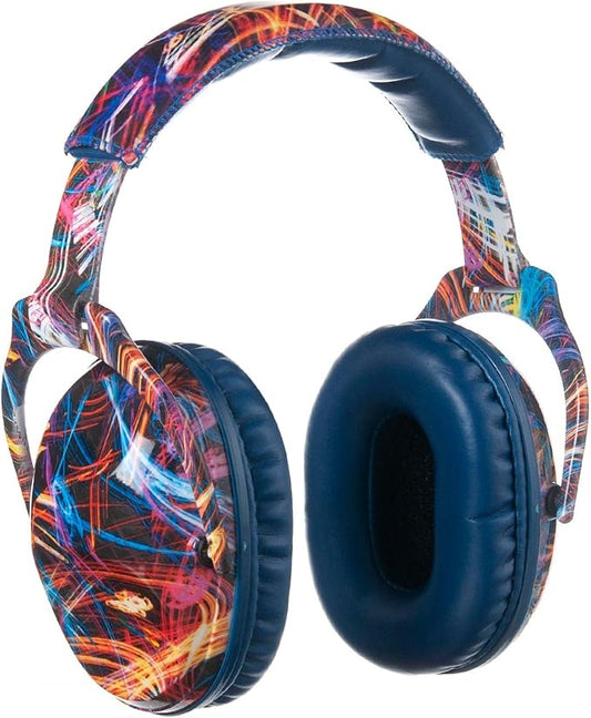 Kids Hearing Protection,25dB NRR Noise Reduction,Sound Proof for Kids,Toddler,Safety Earmuffs for Concert,Airplane,Autism,Monster Jam,Travel,School- Blue BlackFireW
