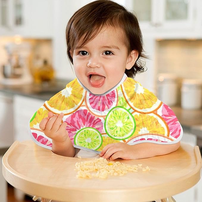 vvfelixl Orange Grapefruit Lime Lemon Burp Cloths for Baby Boy Girls Baby Washcloths Burp Rags 1 Pack