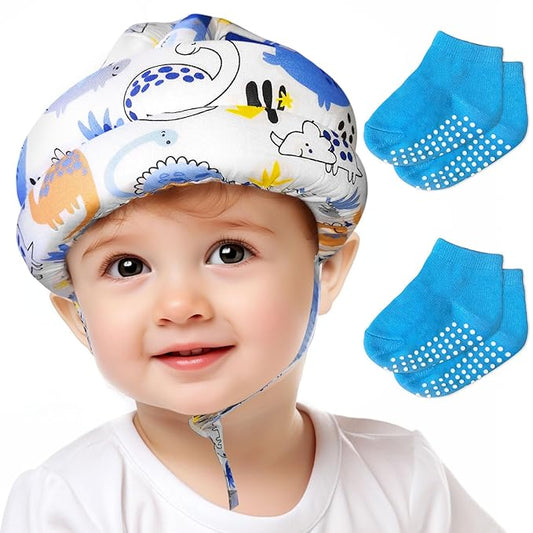 Baby Helmet for Crawling Walking,Head Protector for Infant No Bumps Soft Cushion Toddler Safety Headguard Adjustable Protective Cap