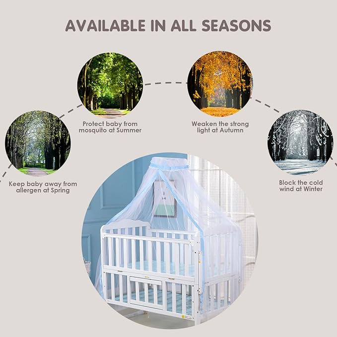 1PC Crib Dome Net Baby Child Mosquito Net Newborn Foldable Mosquito Mesh Net