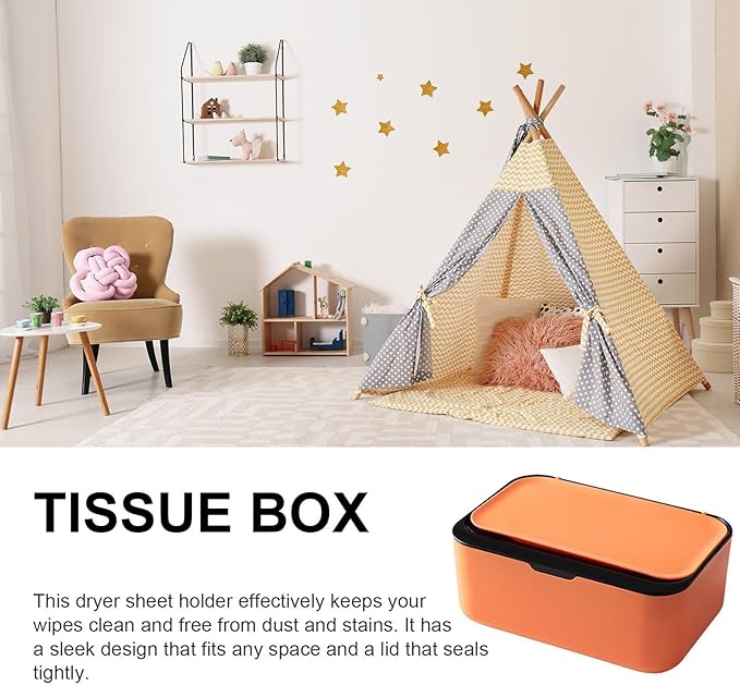 Wet Wipes Dispenser Container Box, Wet Napkin Storage Box Holder, Refillable Paper Tissue Case, Tissue Storage Box with Lid for Home Kitchen Bathroom Offices Car, Keep Wipes Fresh and Clean