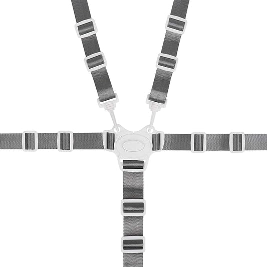 High Chair Straps, Replacement 5-Point Harness for Stroller, High Chair, Pram, Buggy – Adjustable Safety Belt for Kids, Comfortable, Durable, Easy Installation