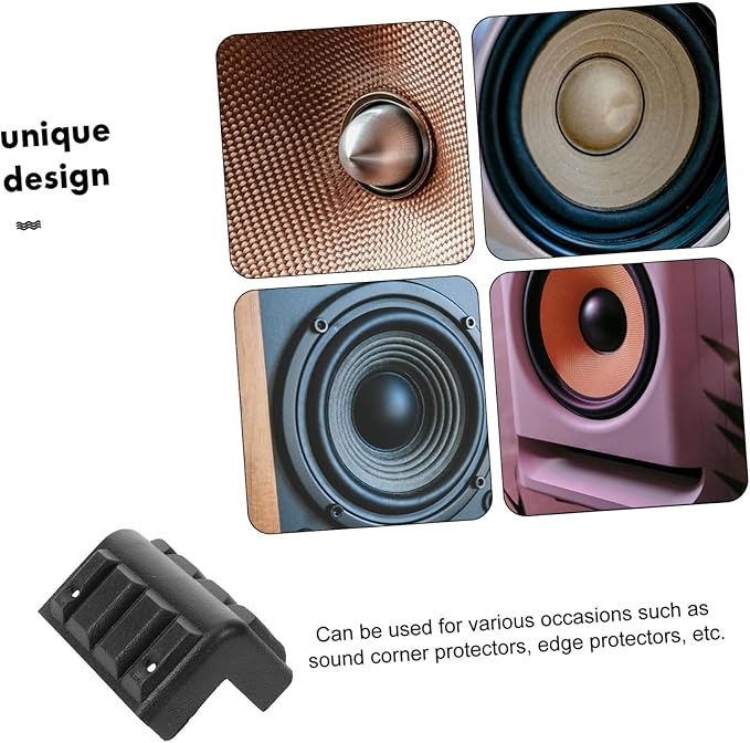 20Pcs Plastic Corner Protectors for Speakers Edge Guards for Luggage and Boxes Stylish Design Wear Resistant for Cabinet and Stage Speaker Protection