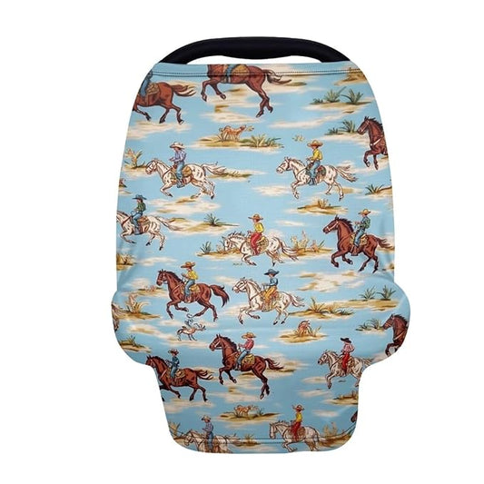 Belidome Western Cowboy Baby Stuff Breastfeeding Cover for Women Stretchy Breathable Nursing Covers Carseat Canopy