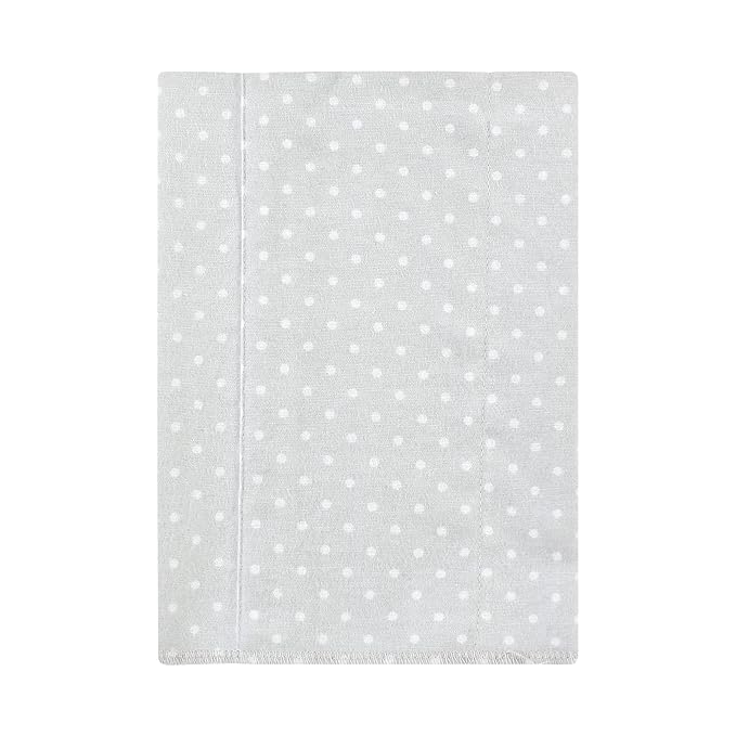 Hudson Baby Unisex Baby Cotton Flannel Burp Cloths, Lilac Elephants 7 Pack, One Size