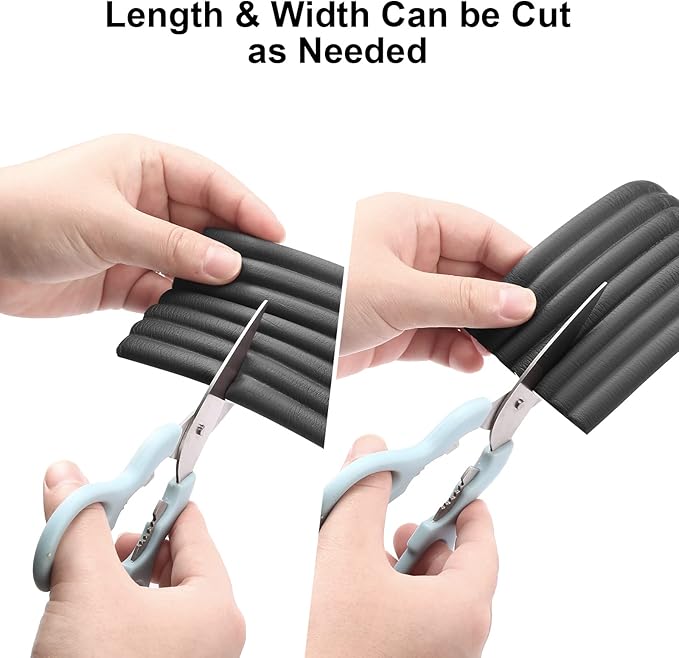 Upgraded Baby Proofing Edge Corner Protector, 16.4ft Edge Guards Padding with 3M Adhesive, Extra-Wide Soft Rubber Foam Padding, Furniture,Sharp Edge Safety Corner Edge Bumper Guard-Black