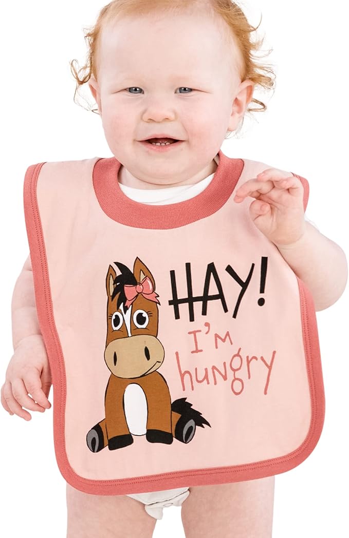LazyOne Animal-Print Baby Bibs, Cute Baby Shower Gifts