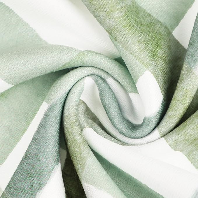 Nursing Pillow Cover, Removable Nursing Covers for Breastfeeding Pillows, Stretchy and Soft Fit for Baby Girls Boys Newborn, Green Grid (Only Cover)