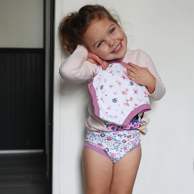 BIG ELEPHANT Potty Training Underwear, 100% Cotton Absorbent Unisex Toddler Pee Pants for Boys Girls