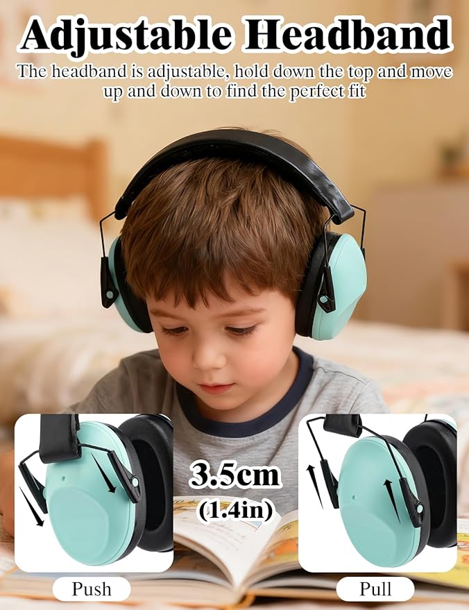sundee Kids Noise Cancelling Headphones Ear Muffs for Noise Reduction Hearing Protection for Autism Chirldren