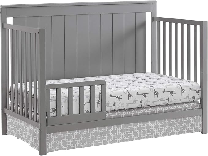 Oxford Baby Lazio Crib to Toddler Bed Guard Rail Conversion Kit, Dove Gray, GreenGuard Gold Certified