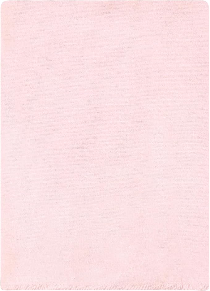 Hudson Baby Unisex Baby Cotton Flannel Burp Cloths Bundle, Pink Bows, One Size