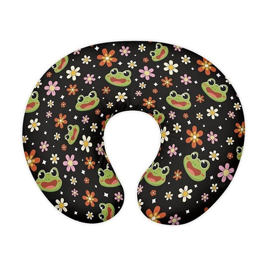 Nursing Pillow Cover for Breastfeeding Pillow Frog Flower Nursing Pillow Slipcovers, Breastfeeding Pillow Cover Boys Girls, Perfect Newborn Choice for Mom or Baby, (Mi-10631538CZA32-22)