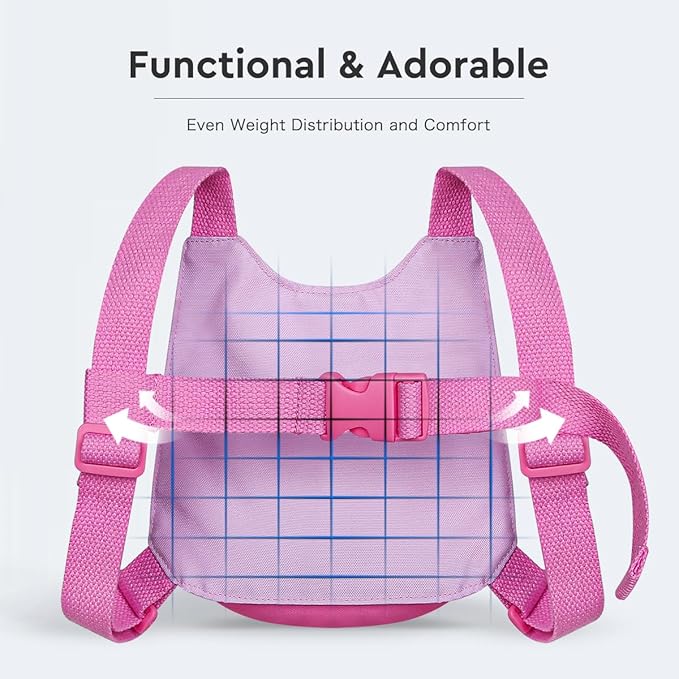 Unicorn Toddler Harness with Leash – Walking Leash for Toddlers | Cute & Secure Safety Harness for Walking Outdoors (Pink)
