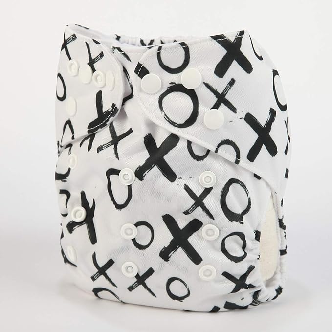 Baby Pocket Diaper Nappy Reusable Washable 8lbs to 36lbs (XOXO)