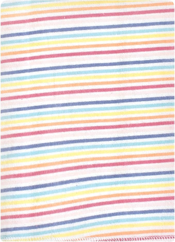 Hudson Baby Unisex Baby Cotton Flannel Burp Cloths Bundle, Creative Rainbow, One Size