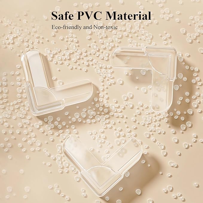 Corner Protector Baby – MOYONTE 16 Pack Clear Air Cushion Baby Proof Corners and Edges, Soft Furniture Table Corner Protectors with Strong Adhesive, Non-Toxic Safety Corner Protectors for Child Safety