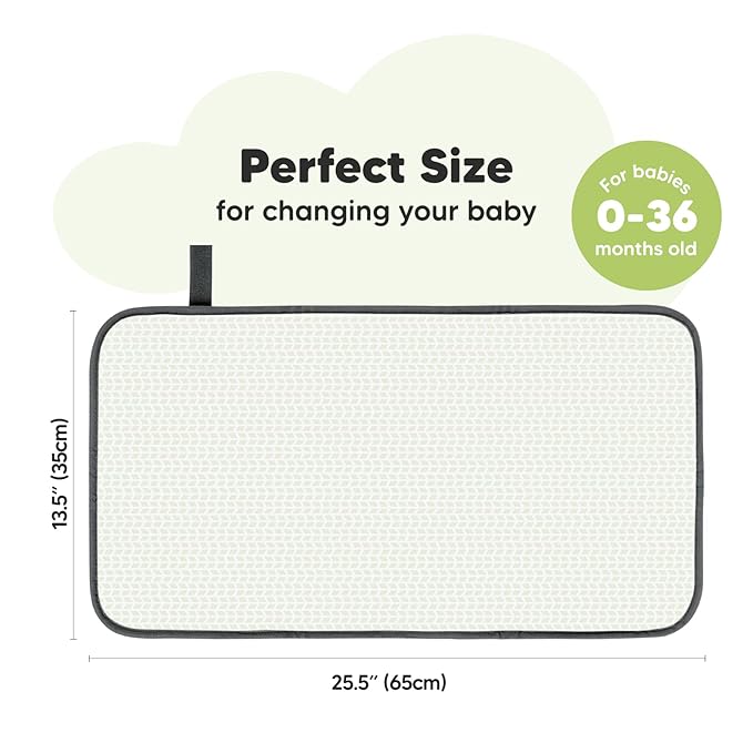 KeaBabies Portable Diaper Changing Pad and Waterproof Foldable Baby Changing Mat - Travel Diaper Change Mat - Diaper Changing Station - Lightweight Changing Pads - Changing Clutch - Baby Changer