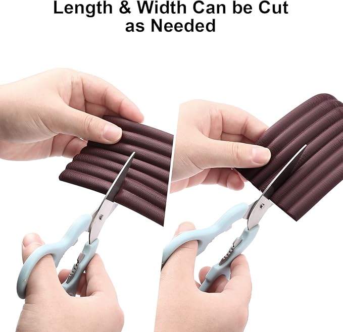 Upgraded Baby Proofing Edge Corner Protector, 16.4ft Edge Guards Padding with 3M Adhesive, Extra-Wide Soft Rubber Foam Padding, Furniture,Sharp Edge Safety Corner Edge Bumper Guard- Brown