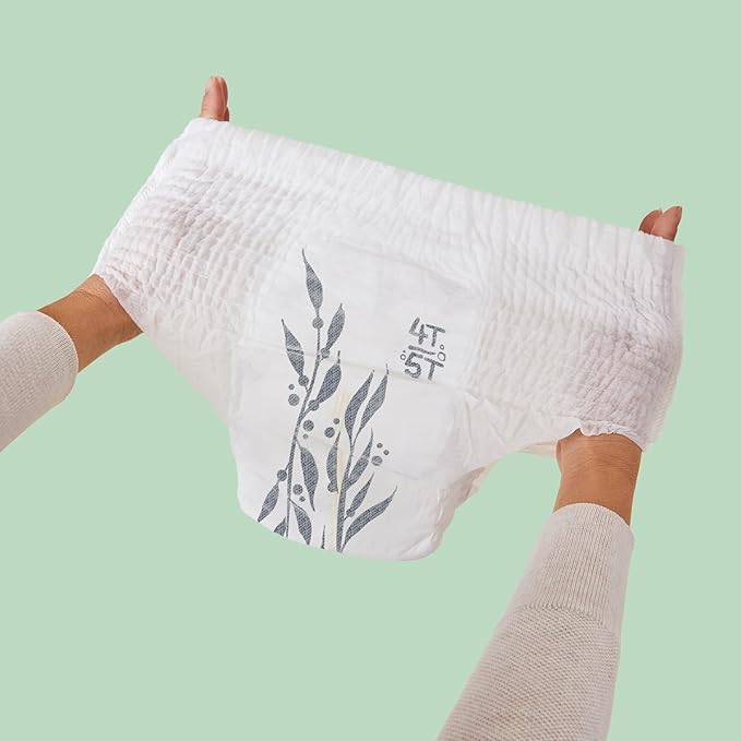 Parasol Clear+Dry Diaper Pants | Natural Training Diapers | Pure Ingredients, Water Based Ink, Non-Woven Fabric with Dermatest Excellent Seal | Rash Protection Diaper Set, Size 6 (35+ lbs.) 36 Ct