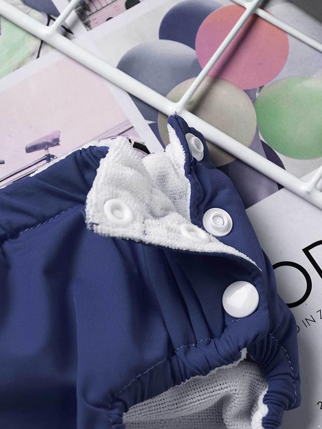 Baby Boys Girls Reusable Swim Diaper Washable Adjustable Bloomers Swimsuit Swimming Apparel