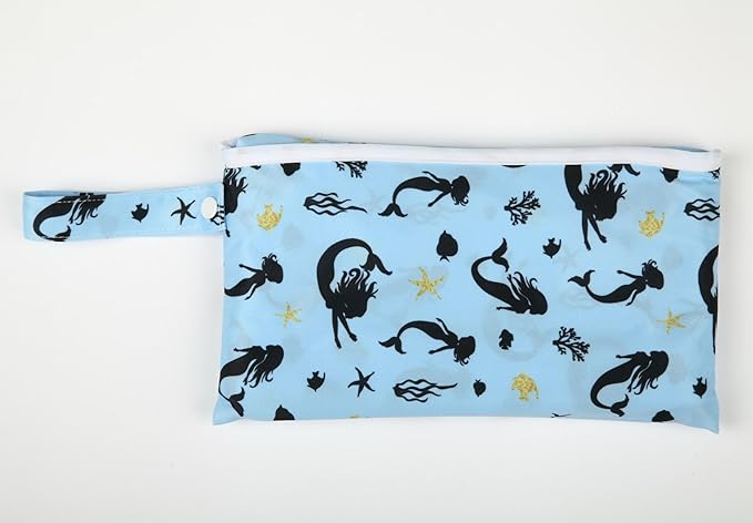 Baby Diaper Changing Mat Pad Portable Foldable Washable Compact Travel Nappy Waterproof Play Mat 30inx18.5in (Sea Mermaid)