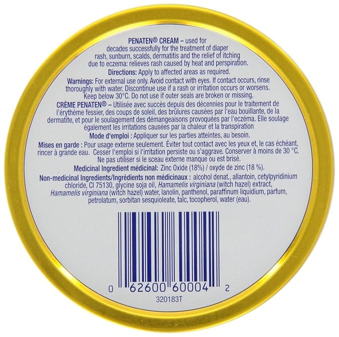 Penaten Medicated Cream 2x 166g(5.86oz) +27g(0.95oz) Diaper Rash Skin Irritation