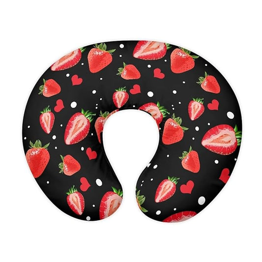 Strawberry Nursing Pillow Covers, Nursing Pillow Slipcovers Cozy Nursing Slipcover Breastfeeding Pillow Covers for Breastfeeding Mom