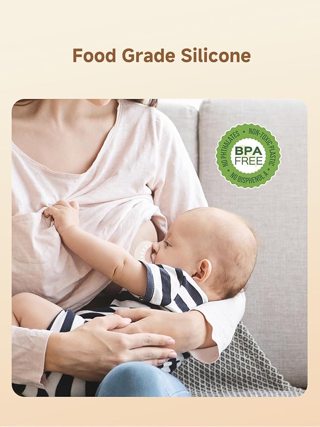 Nipple Shields for Breastfeeding Newborn, Contact Nipple Guards for Breast Feeding with Flat, Inverted Nipples or Difficulty Sucking, Food-Grade Silicone, Ultra-Thin & Super Soft, 2 Pair, 17mm