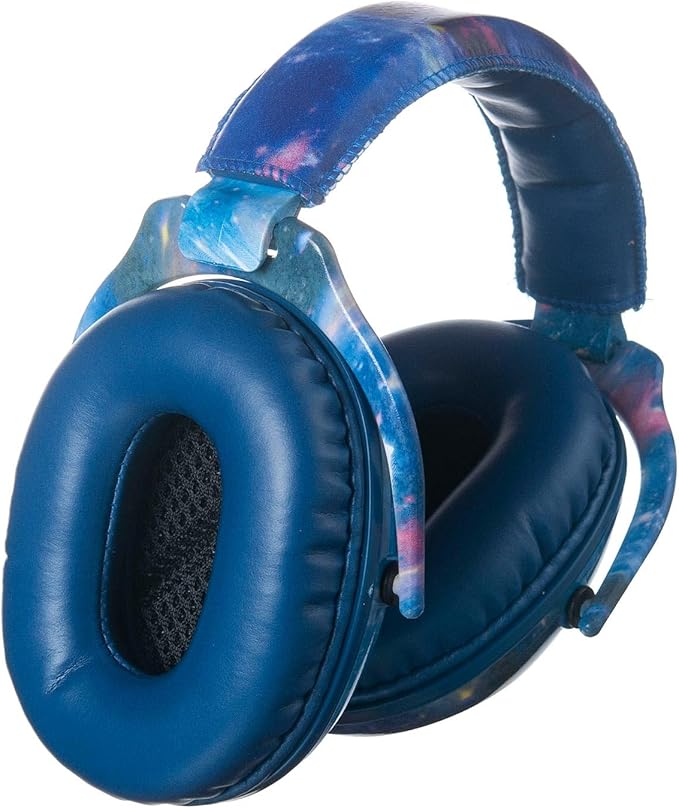 Kids Hearing Protection,25dB NRR Noise Reduction,Sound Proof for Kids,Toddler,Safety Earmuffs for Concert,Airplane,Autism,Monster Jam,Travel,School- Blue Blue Galaxy