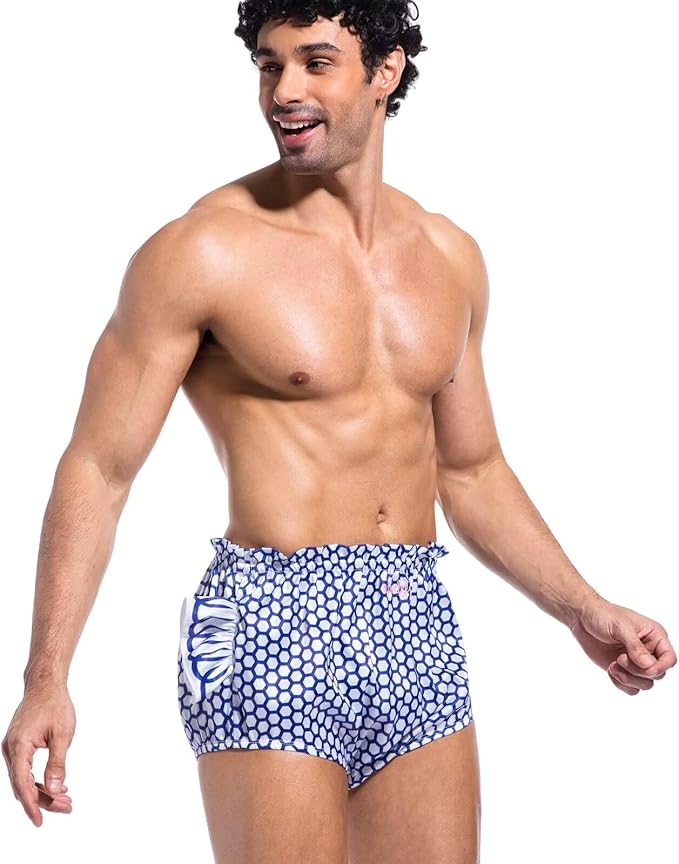 Landofgenie Diaper Cover for Adults Reusable & Washable with Elastic Waist Unisex Adult Diaper Cover Shorts - Candy