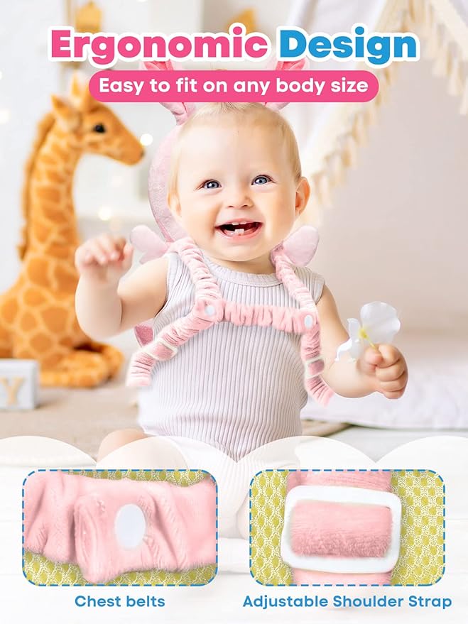 Baby Head Protector,Head Protection Back Pack for Sitting Crawling Walking,Adjustable Toddlers Safety Pad Cushion