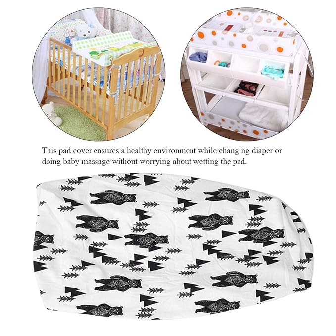 Soft Breathable Baby Changing Table Pad Cover, Newborn Infant Urine Mat Changing Table Pads Wipeable Sheets()