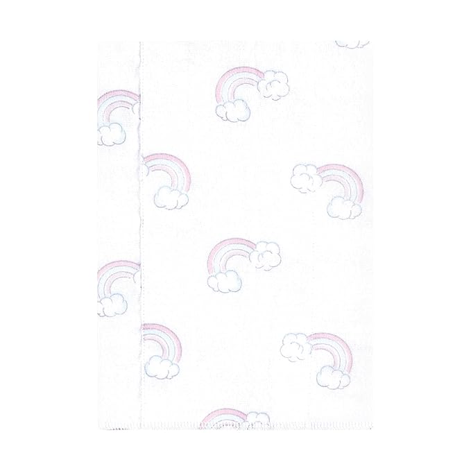 Hudson Baby Unisex Baby Cotton Flannel Burp Cloths, Dreamy Unicorn, One Size