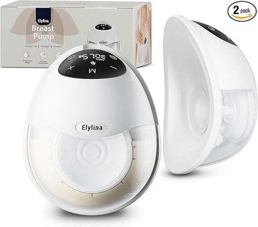 Wearable Breast Pump, Curved Fit, Leak-Free Comfort, Electric, Portable & Hands-Free, Strong Suction in Ultra-Slim, Discreet Design, All-Day Battery, Super Quiet, Touch Screen, Suction Tester