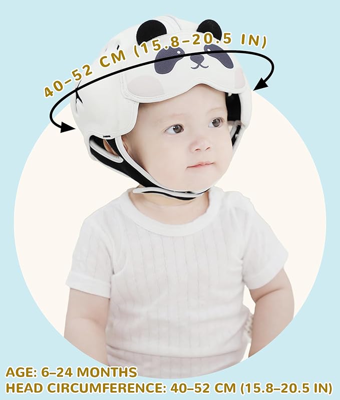 Baby Safety Helmet for Crawling Walking - Mambobaby Baby Helmet Adjustable Baby Head Protector Breathable Soft Infant Helmet Head Protection Helmets for Aged 6-24 Months, Ultra-Lightweight