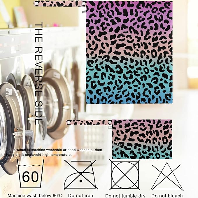 visesunny Colored Leopard Grain 2Pcs Wet Bag with Zippered Pockets Washable Reusable Roomy Diaper Bag for Travel,Beach,Daycare,Stroller,Diapers,Dirty Gym Clothes,Wet Swimsuits,Toiletries