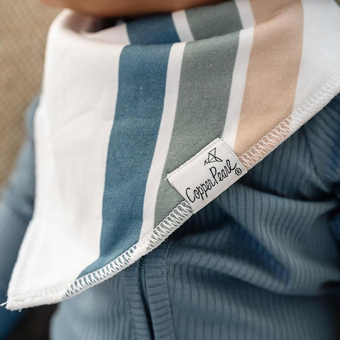 Copper Pearl Baby Bandana Bibs, 4 Pack
