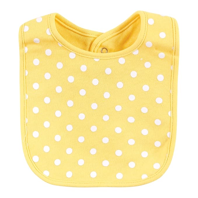 Hudson Baby Unisex Baby Cotton Bibs, Girl Bold Family, One Size